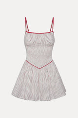 Coast Cotton Mini Dress - Red Dot