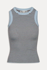 Cuddle Knit Tank Top - Montauk Stripe