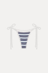 x JENNIE Divine Knit Bikini Bottom - Arctic Stripe