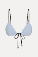 Elena Reversible Micro Bikini Top - Frost