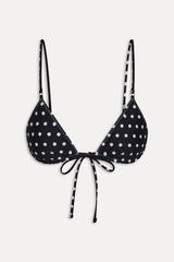 Elena Reversible Micro Bikini Top - Frost