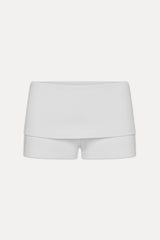 x JENNIE Eva Cotton Mini Shorts - Optic White