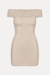 Fleur Crochet Knit Mini Dress - Summer Crochet