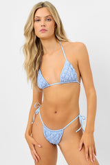 Tia String Bikini Bottom - Baby Blue