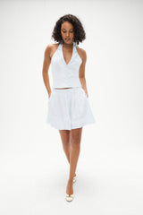 Tory Striped  Skirt - Saltwater Stripe