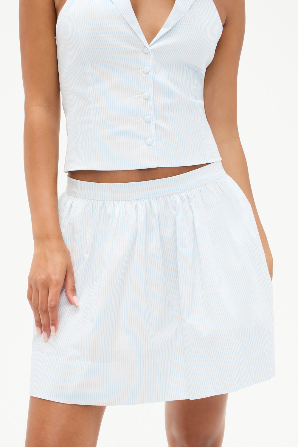 Tory Striped  Skirt - Saltwater Stripe