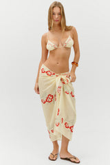 Alessia Cotton Sarong - Hibiscus Beach
