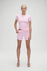 Ariel Knit Shorts - Cozy Pink