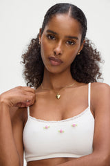 Beck High Waisted Bikini Bottom - White