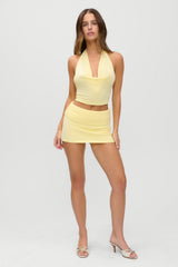 x JENNIE Briar Knit Mini Skort - Morning Light