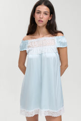 Carlisle Silk Babydoll Dress - Beach Club