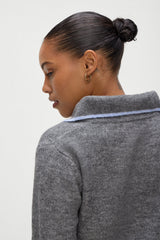 Carolyn Collared Sweater - Winter Sky