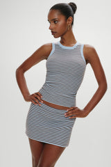 Cuddle Knit Tank Top - Montauk Stripe