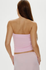 Destiny Knit Tube Top - Strawberries & Cream