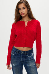 Dudley Cable Knit Cardigan - Heartstrings