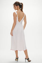 Gem Midi Slip Dress - Red Dot