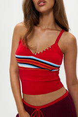Graham Knit Tank - Ember Stripe