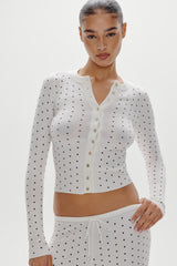 Lenon Button Up Knit Sweater - Belle of the Ball