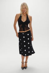 May Midi Skirt - Paris At Midnight