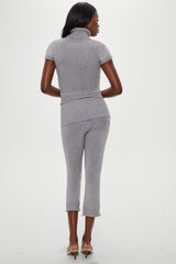 Milo Knit Capri Pants - Cloud Cover