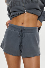 Noah Thermal Mini Shorts - Shadow Blue