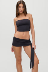x JENNIE Peace Strapless Tankini - Black