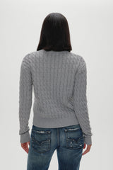 Prince Cable Knit Sweater - Cloud Cover