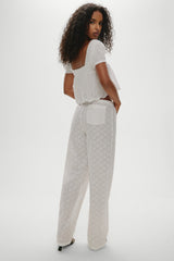 Princess Cropped Blouse - Daisy Eyelet
