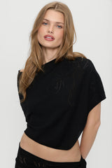 Scout Knit Poncho - Black