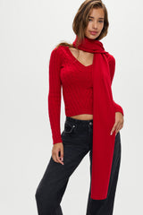 Snug Knit Scarf - Heartstrings