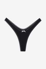 Full Moon Micro Bikini Bottom - Black Shine