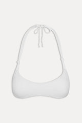 x JENNIE Hana Halter Bikini Top - Optic White