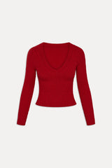 Kit V Neck Knit Sweater - Heartstrings