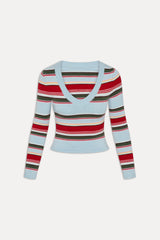 Kit V Neck Knit Sweater - Ocean Ave