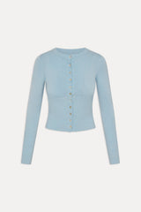 Lenon Button Up Knit Sweater - Daydream