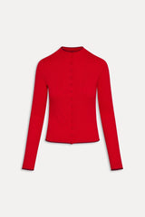 Leo Knit Button Up Cardigan - Ember