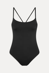 x JENNIE Lotus One Piece Swimsuit - Black