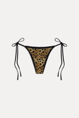 x Khy Mackenzie Skimpy Bikini Bottom - Lacey Leopard