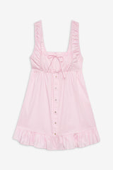 Marilyn Babydoll Dress - Pink Stripe