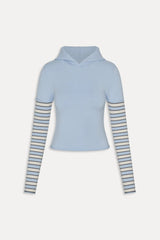 Marina Knit Hoodie - Lighthouse