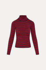 Milo Knit Turtleneck Sweater - Sunday Stripe