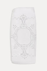 Monaco Cotton Sarong - Optic White