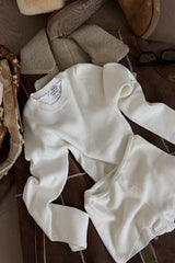Bradley Knit Booty Shorts - White