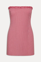 Poppy Strapless Cotton Mini Dress - Picnic Basket