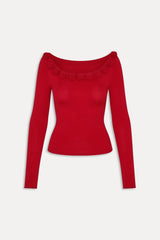 Rose Boat Neck Shirt - Heartstrings