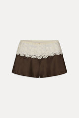 Rosie Silk Mini Shorts - Gift Wrap