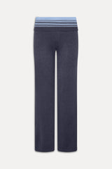 Shore Low Rise Knit Pants - Stone Stripe