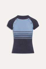 Shore Knit Shirt - Stone Stripe