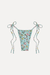 Tidal Micro String Bikini Bottom - Pastel Peony