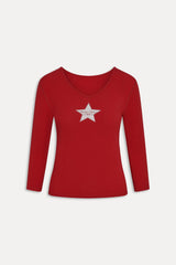 x JENNIE Venus Cotton Top - Roses